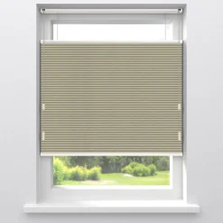 Fenstr Dubbel Plisségordijn Aniek Taupe Verduisterend