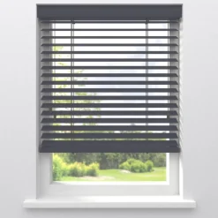 Fenstr Houten Jaloezie Wout Grijs 50mm