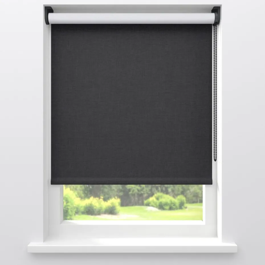 Fenstr Rolgordijn Sara Antraciet Verduisterend