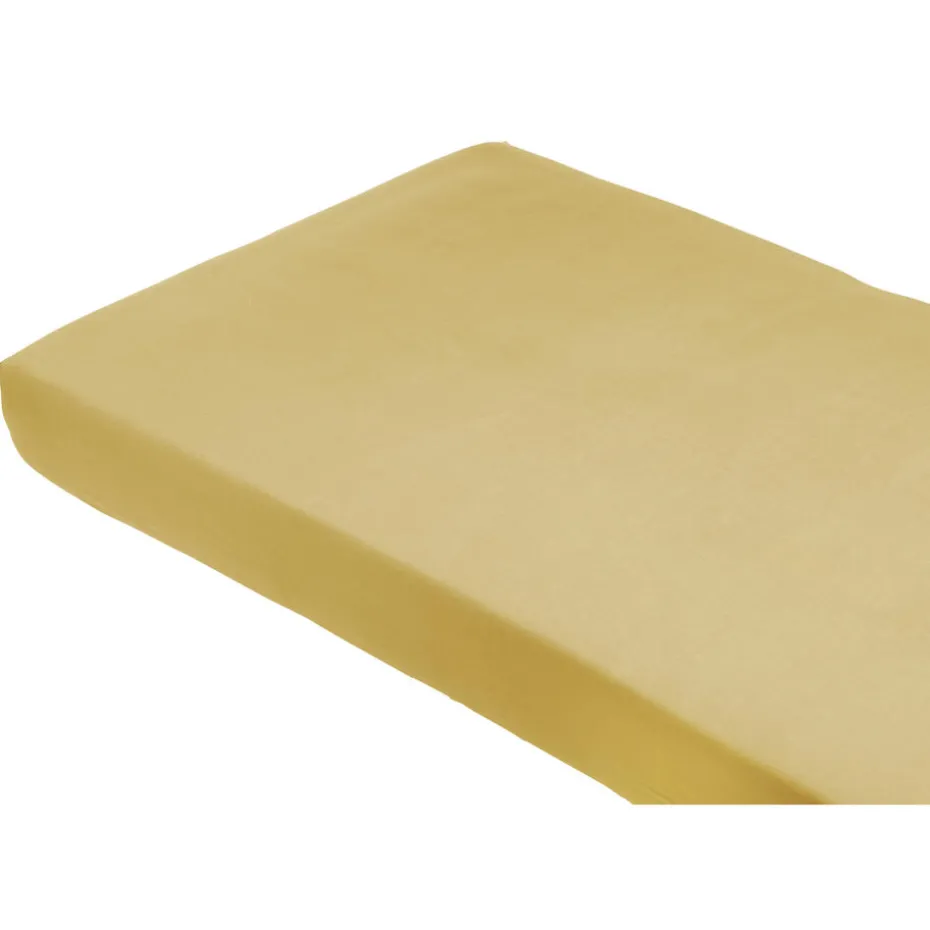 Hoeslaken Katoen Oker - 90x200cm