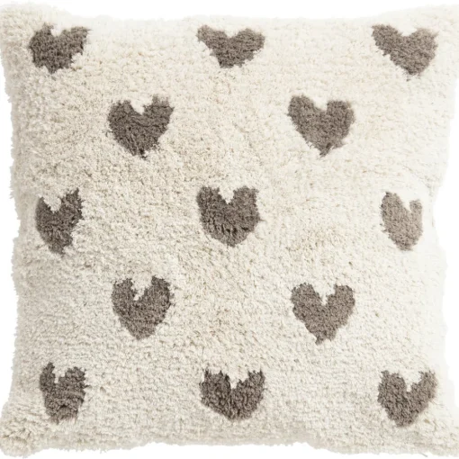 Kussen Hartjes Beige 45x45 cm