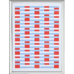 Poster Grafisch Stripes Zilver 35x60 cm