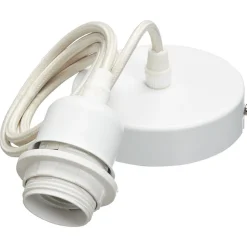 Snoerpendel Metaal Wit