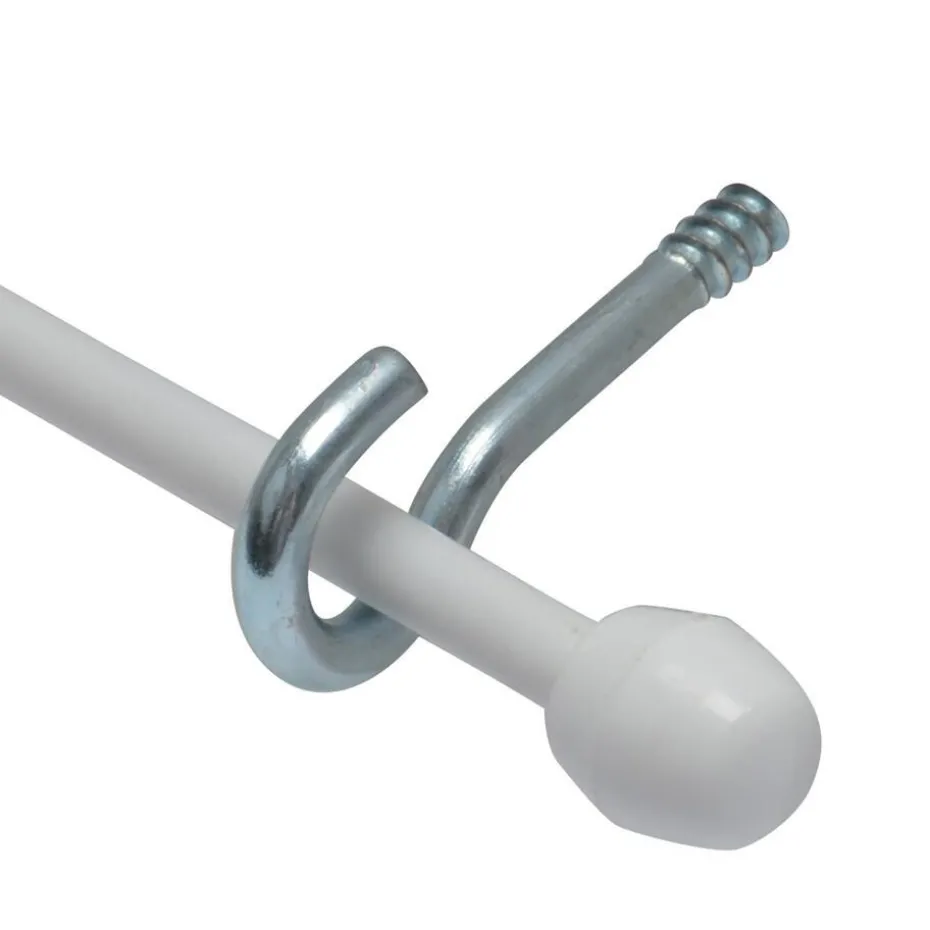 Spiraal/Knop/Haak Wit 250 cm