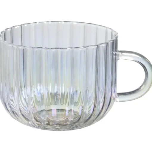 Theeglas Met Oor Ribbel Holo - 420 ml