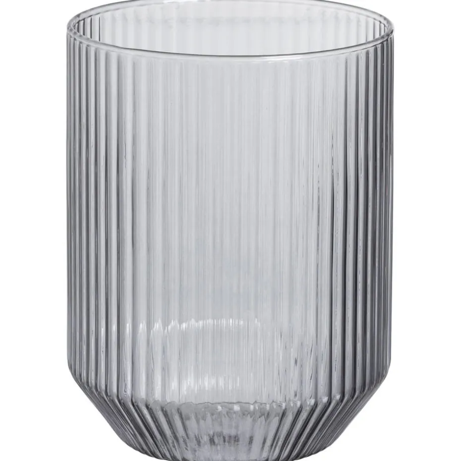 Waterglas Ribbel Grijs - 420 ml