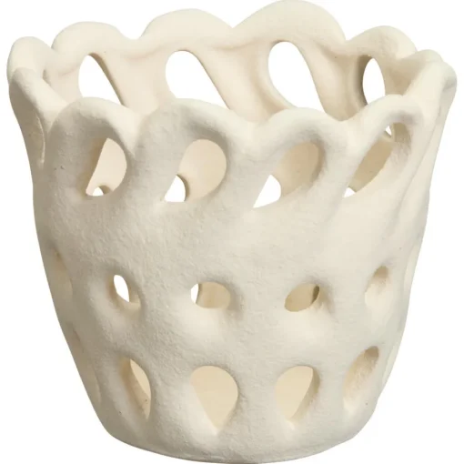 Waxinelichthouder Veneto Off-White - Maat s