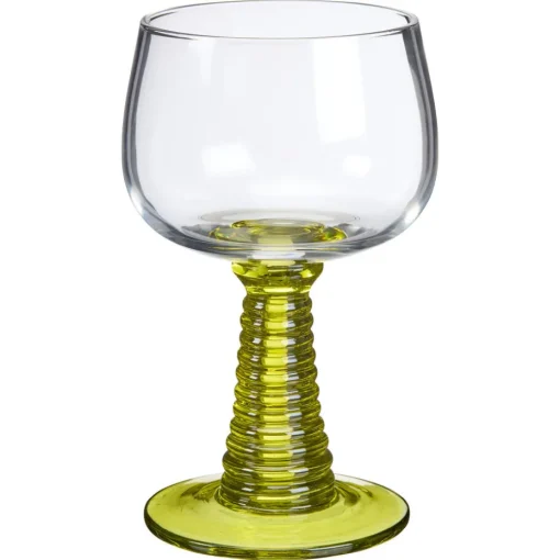 Wijnglas Ribbel Lime/Groen - 230 ml